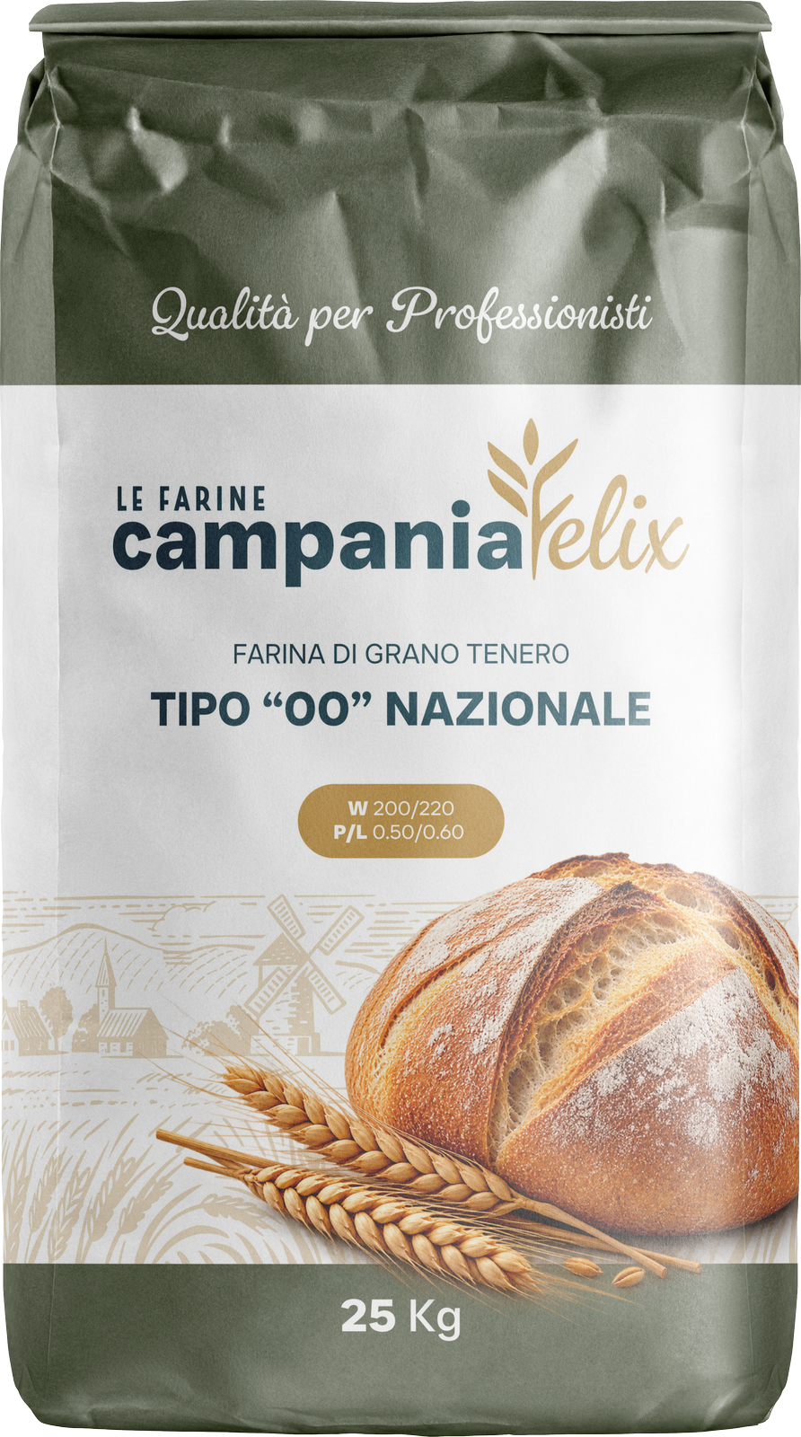 Farina Tipo “00” Nazionale, sacco da 25 Kg